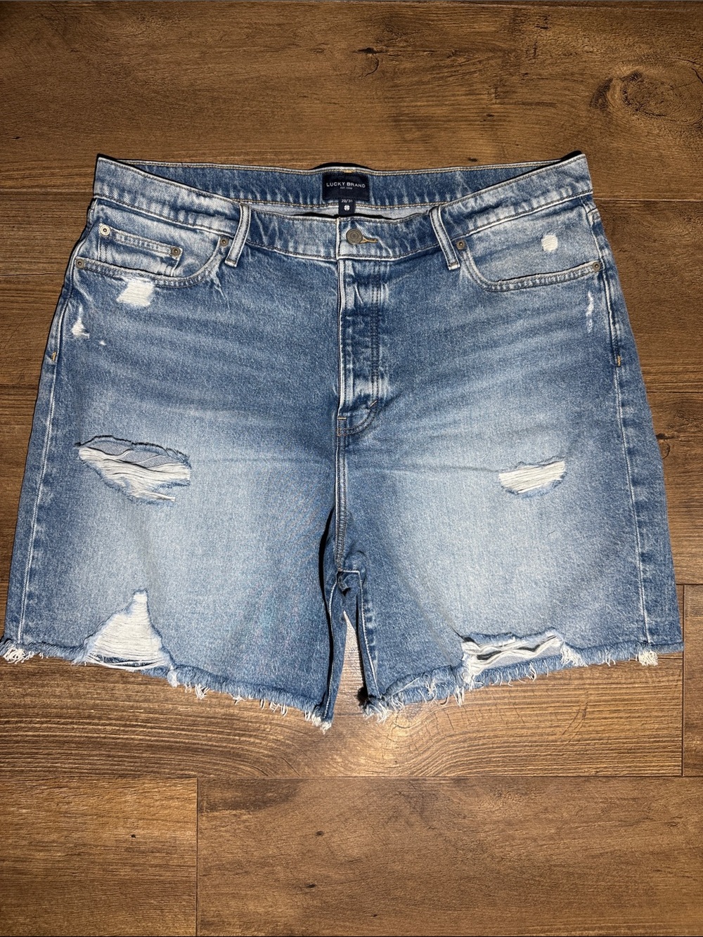 Lucky Brand Distressed Denim Cutoff Shorts - Size 20/35